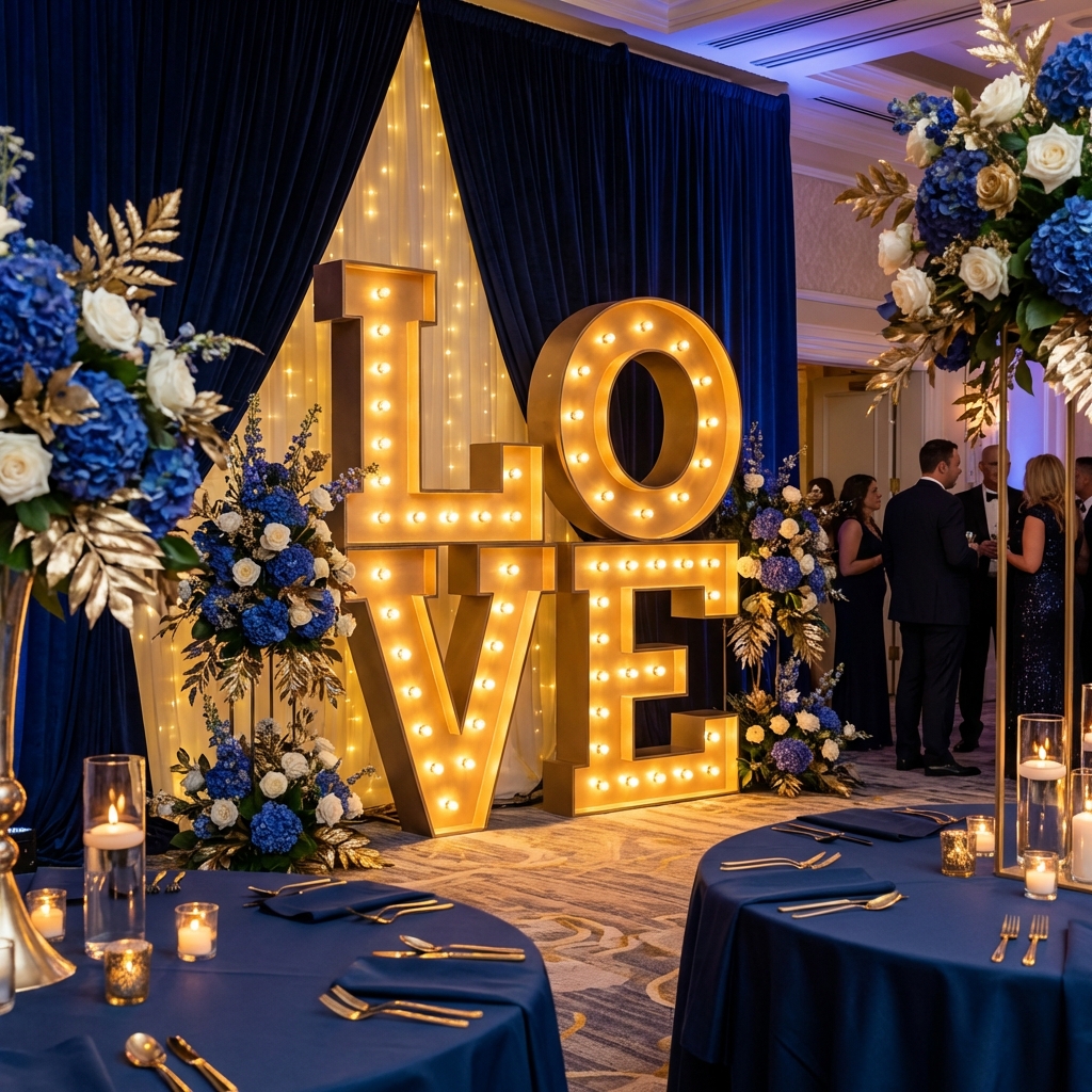 Letras e Números Gigantes para Eventos